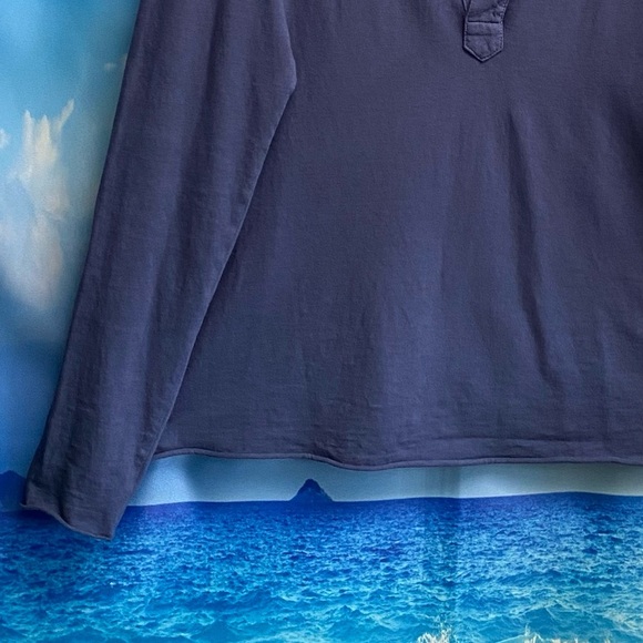 Frank & Eileen PATRICK Popover Henley Heritage Jersey White Size: XS Ocean - Picture 8 of 15